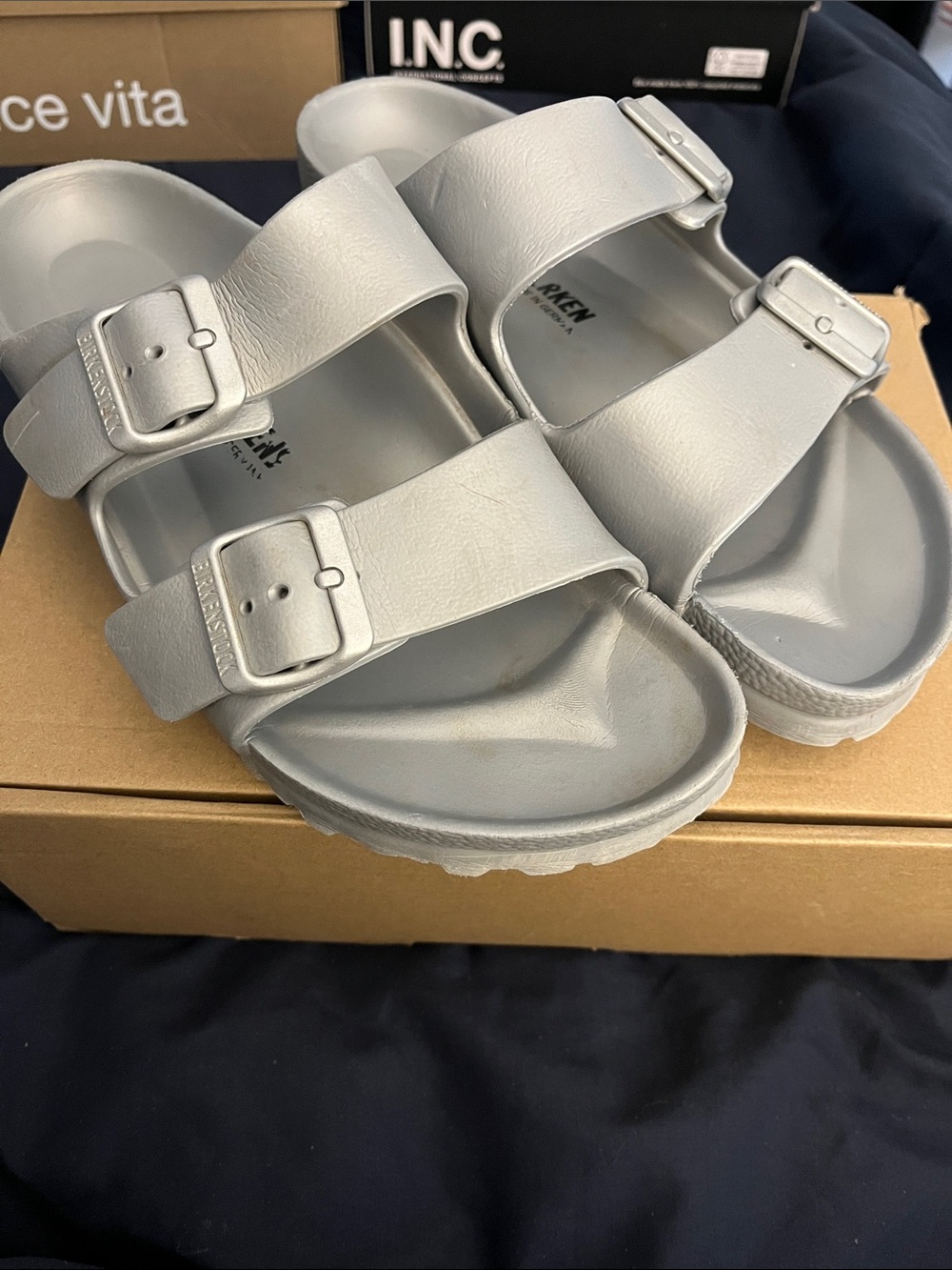 BIRKENSTOCK Women’s Double-Buckle Slide Sandals